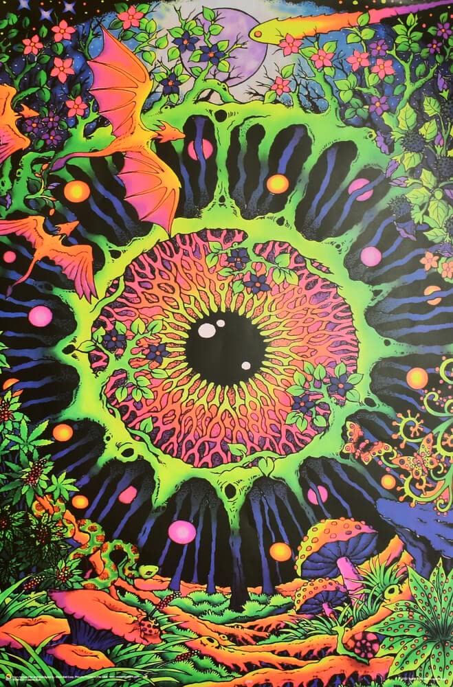Amazon.com: Cosmic Eye - Non-Flocked Blacklight Poster - 24